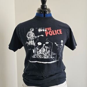 The Police 2007/08 Reunion Tour Concert Tee Black Graphic Band T-Shirt Size S